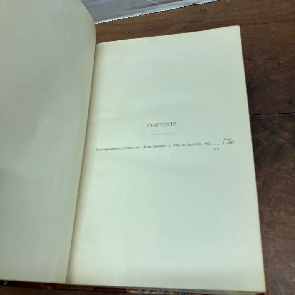 War of the Rebellion Official Records Series III Vol IV 1900 Civil War US